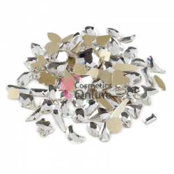 Strasuri din cristale pentru make-up, model SQM002 Argintii